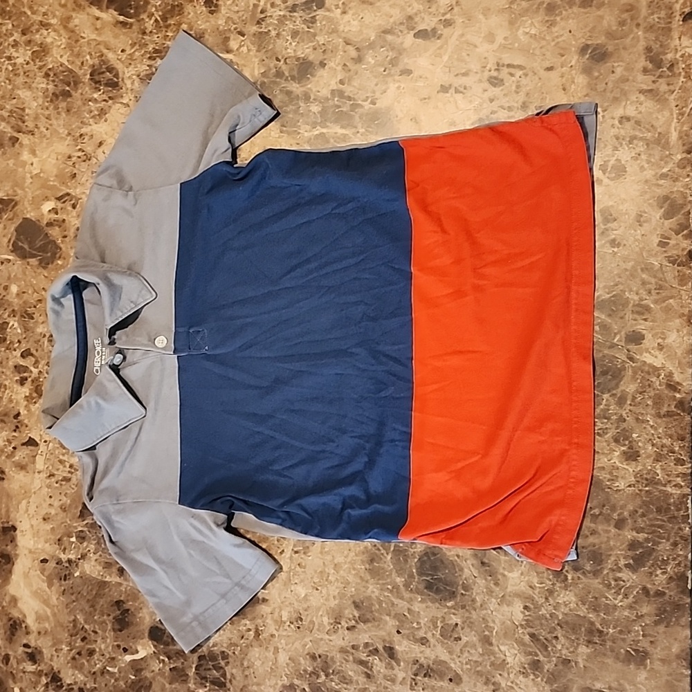 Cherokee Polo Short Sleeve Tee Boys Size M (8-10)